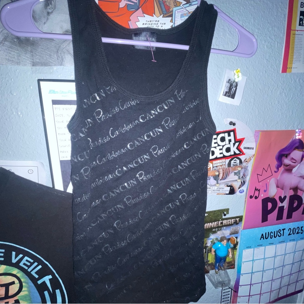 Black Cancun Tank Top